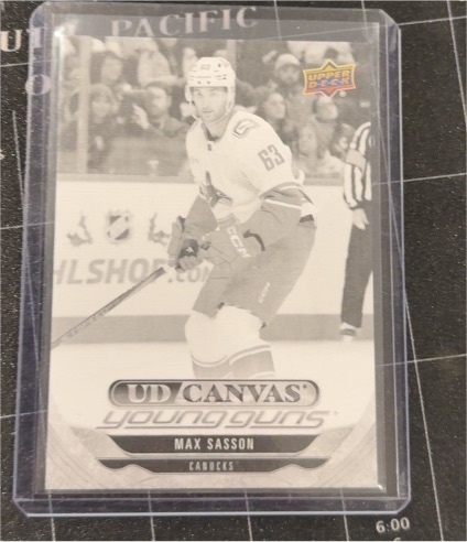 2024-25 Upper Deck Extended Series UD Canvas Young Guns #C371 Max Sasson — front