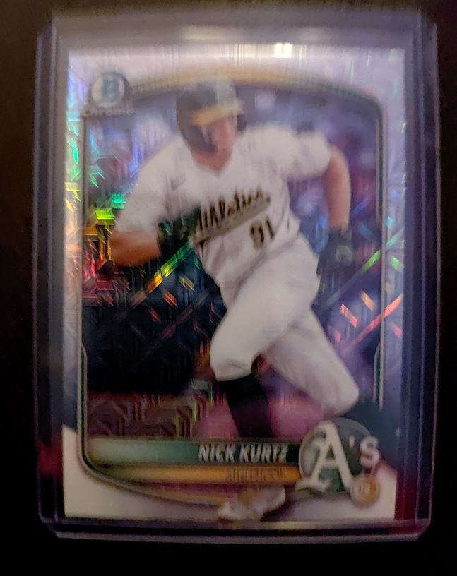 2020 Bowman Chrome #BCA-91 Nick Kurtz — front