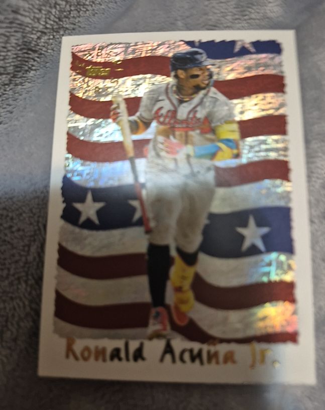 2025 Topps Archives Cyber Stats #95C-25 Ronald Acuna Jr. — front