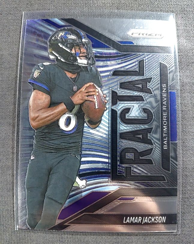 2025 Panini Prizm Fractal Lamar Jackson — front