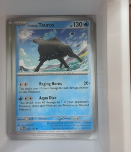 2023 Pokémon Paldea Evolved #041 Paldean Tauros — front