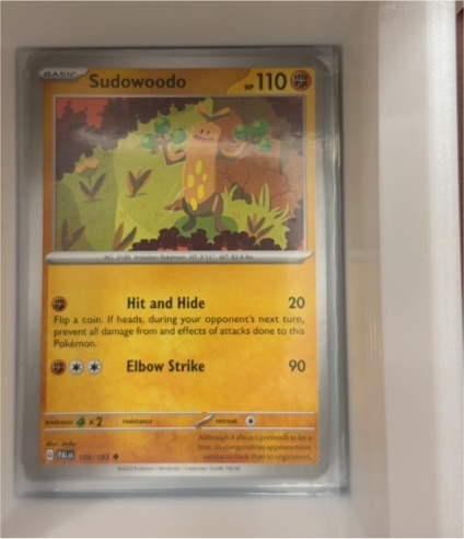 2023 Pokémon TCG SV02 Paldea Evolved #109 Sudowoodo — front