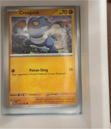 2023 Pokémon TCG Paldea Evolved #114 Croagunk — front