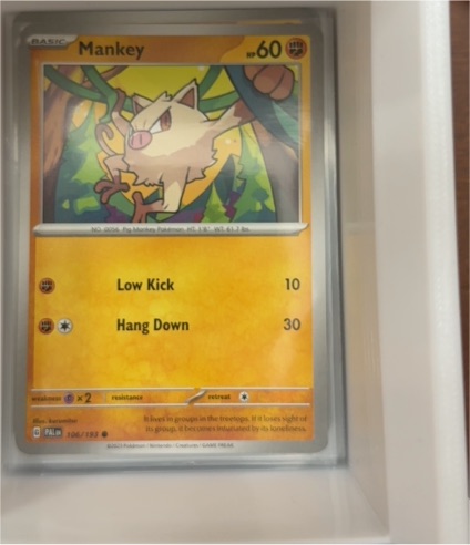 2023 Pokémon Paldea Evolved #106 Mankey — front