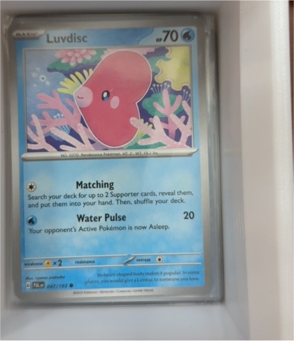 2023 Pokémon TCG Paldea Evolved #047 Luvdisc — front
