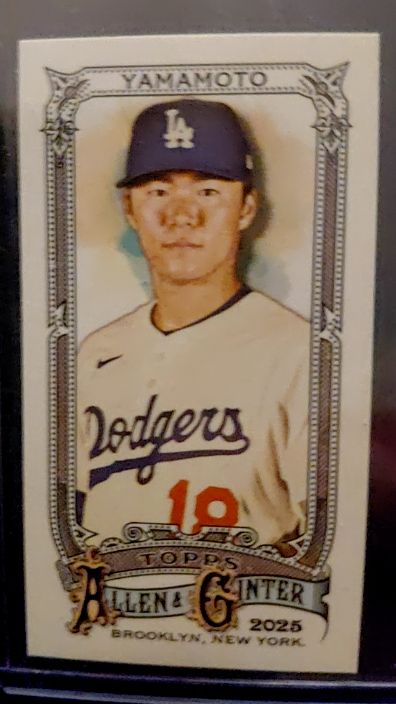2025 Topps Allen & Ginter Mini #138 Yoshinobu Yamamoto — front