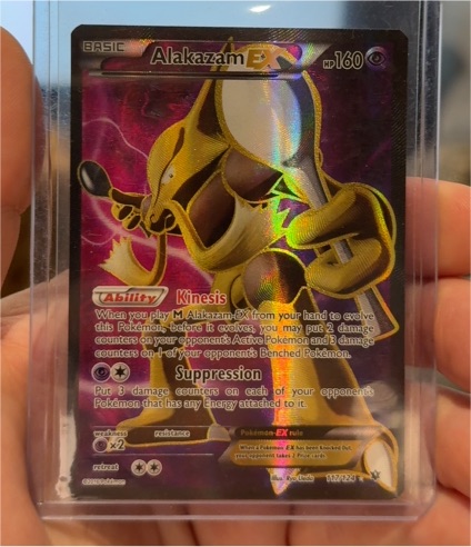 2016 Pokémon XY Fates Collide #117 Alakazam EX — front