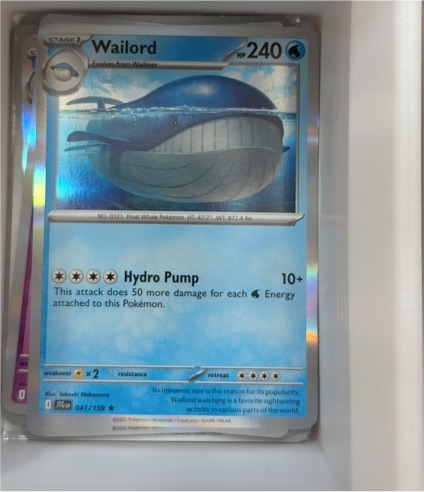 2022 Pokémon Scarlet & Violet Journey Together #041 Wailord — front