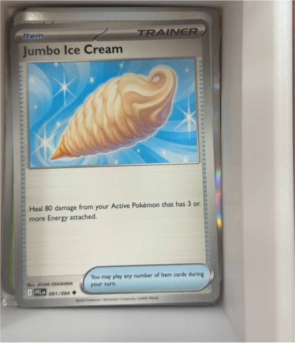 2025 Pokemon TCG Phantasmal Flames #091 Jumbo Ice Cream — front