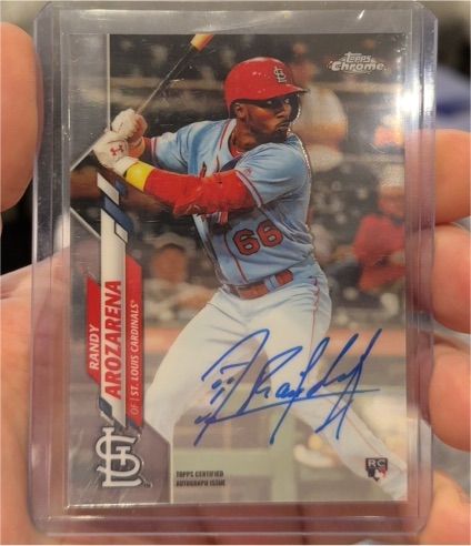 2020 Topps Chrome #RA-RAR Randy Arozarena — front