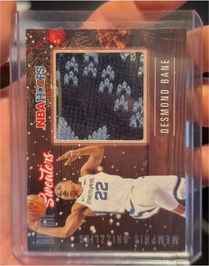 2020-21 Panini NBA Hoops Rookie Sweaters #RSW-DBA Desmond Bane — front