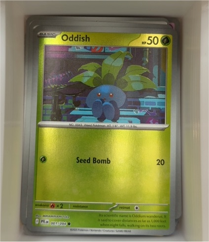 2025 Pokémon ME02: Phantasmal Flames #001 Oddish — front
