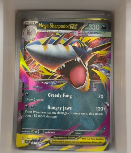 2025 Pokémon TCG Mega Sharpedo ex #061/094 — front