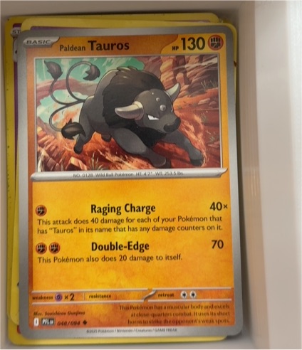 2025 Pokemon ME02: Phantasmal Flames #048 Paldean Tauros — front