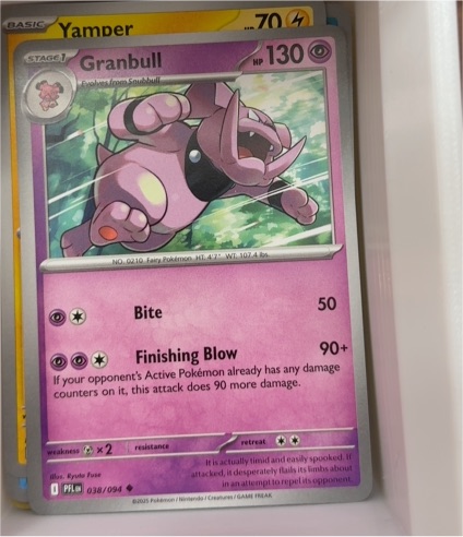 2025 Pokemon ME02: Phantasmal Flames #038 Granbull — front