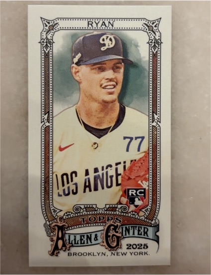 2025 Topps Allen & Ginter #226 River Ryan — front