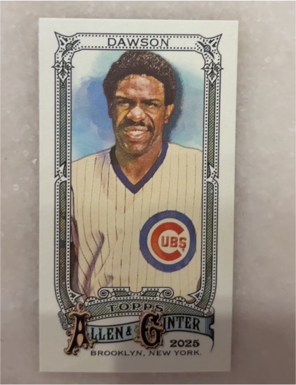 2025 Topps Allen & Ginter #301 Andre Dawson — front