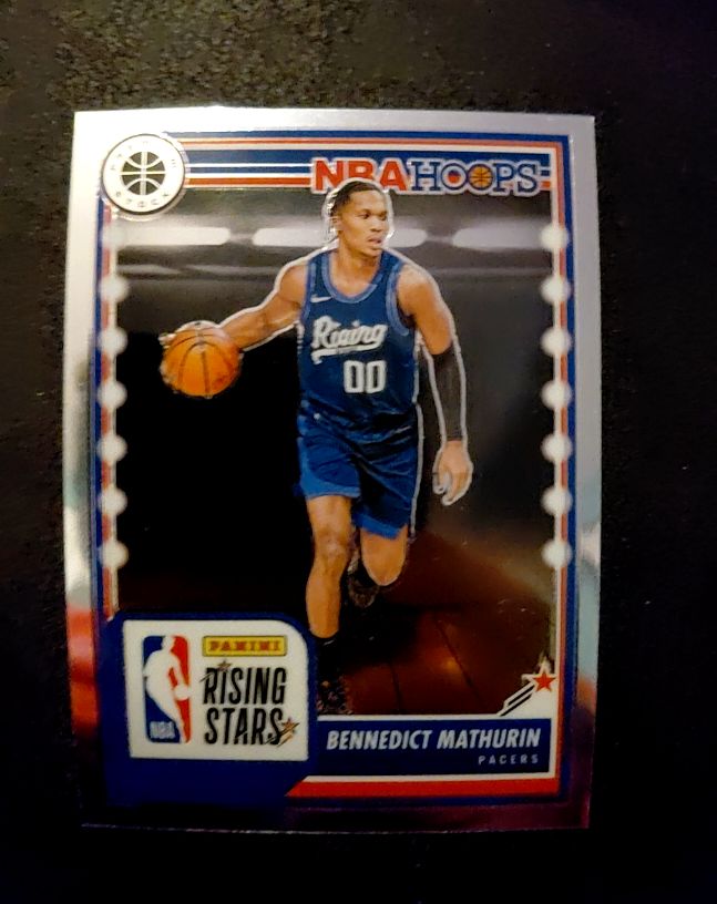 2023-24 Panini NBA Hoops Premium Stock Rising Stars #286 Bennedict Mathurin — front