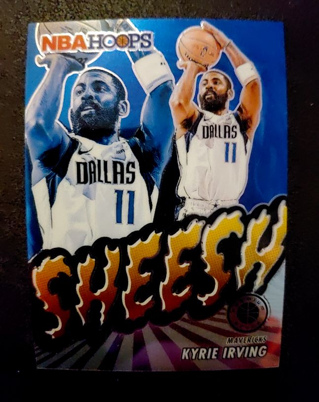 2023-24 Panini NBA Hoops Premium Stock #18 Kyrie Irving Sheesh Dallas Mavericks — front