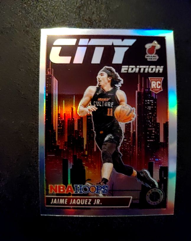2023-24 Panini NBA Hoops Premium Stock City Edition #22 Jaime Jaquez Jr. — front