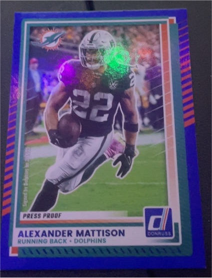 2025 Donruss #162 Alexander Mattison — front