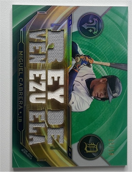 2019 Topps Triple Threads Relics Emerald #TTR-MC-2 Miguel Cabrera — front