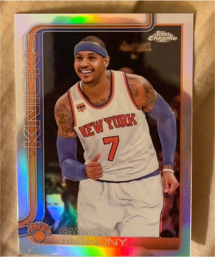 2025-26 Topps Chrome #248 Carmelo Anthony — front