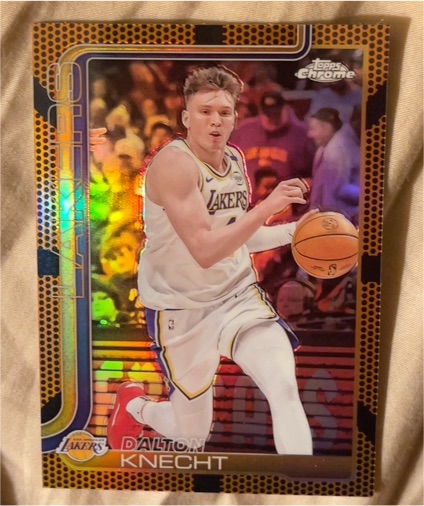2025-26 Topps Chrome #130 Dalton Knecht — front
