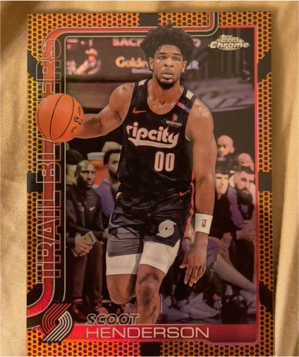 2025-26 Topps Chrome #166 Scoot Henderson — front
