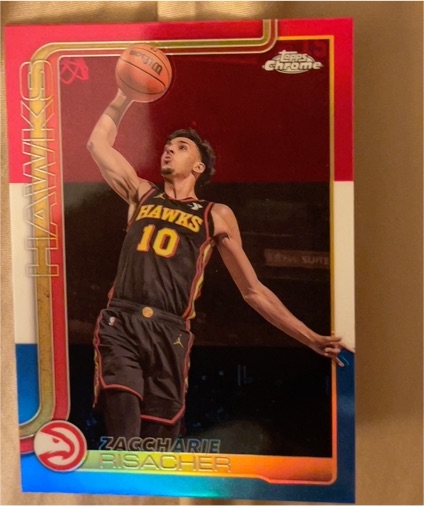 2025-26 Topps Chrome #2 Zaccharie Risacher — front