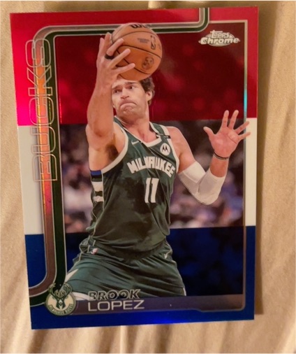 2025-26 Topps Chrome #159 Brook Lopez — front