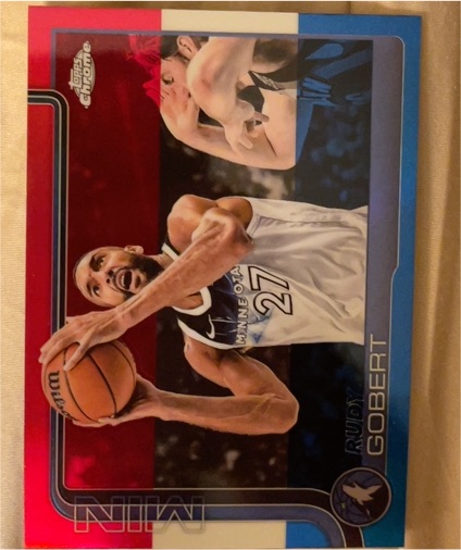 2025-26 Topps Chrome #165 Rudy Gobert — front