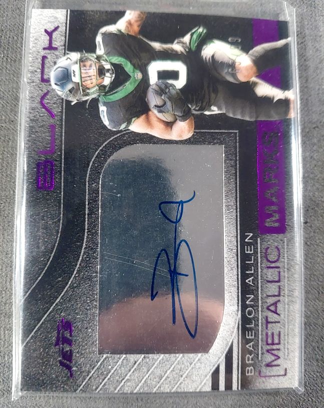 2025 Panini Black Metallic Marks Braelon Allen — front