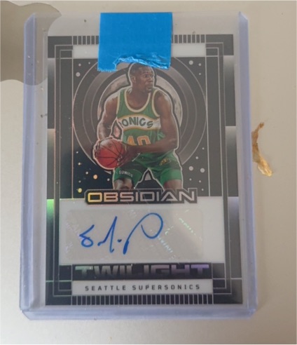 2024-25 Panini Obsidian Twilight Signatures Auto Spud Webb — front