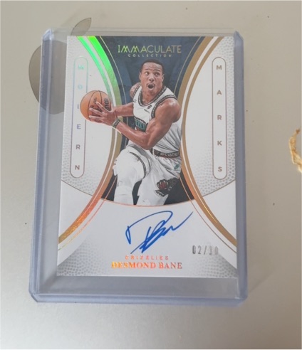 2024-25 Panini Immaculate Modern Marks #MM-DBA Desmond Bane — front