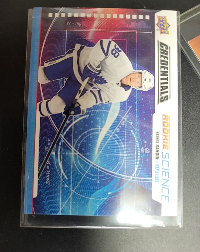 2019-20 Upper Deck Credentials #RS-07 Rasmus Sandin Rookie Science — front