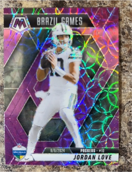 2025 Panini Mosaic #265 Jordan Love Brazil Games — front