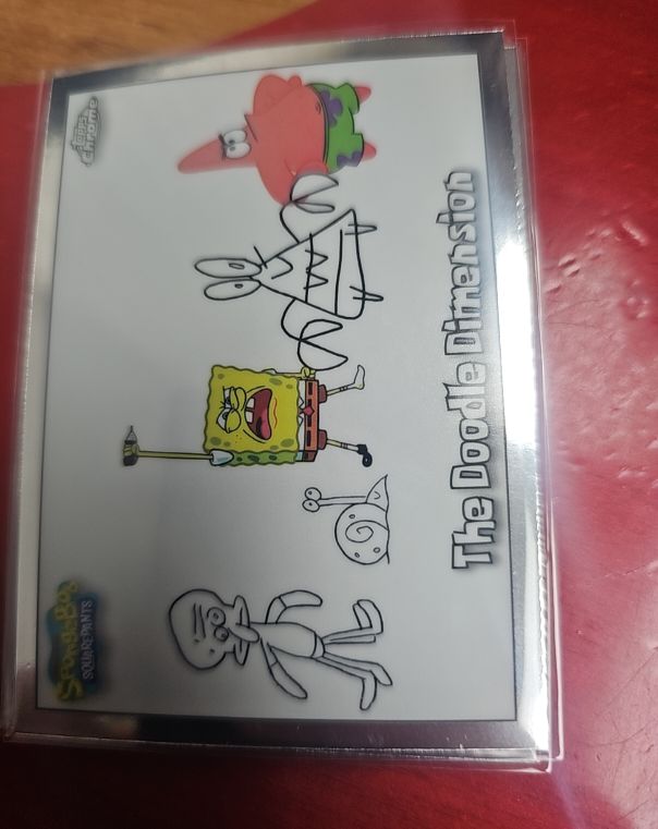 2025 Topps Chrome SpongeBob #163 The Doodle Dimension — front