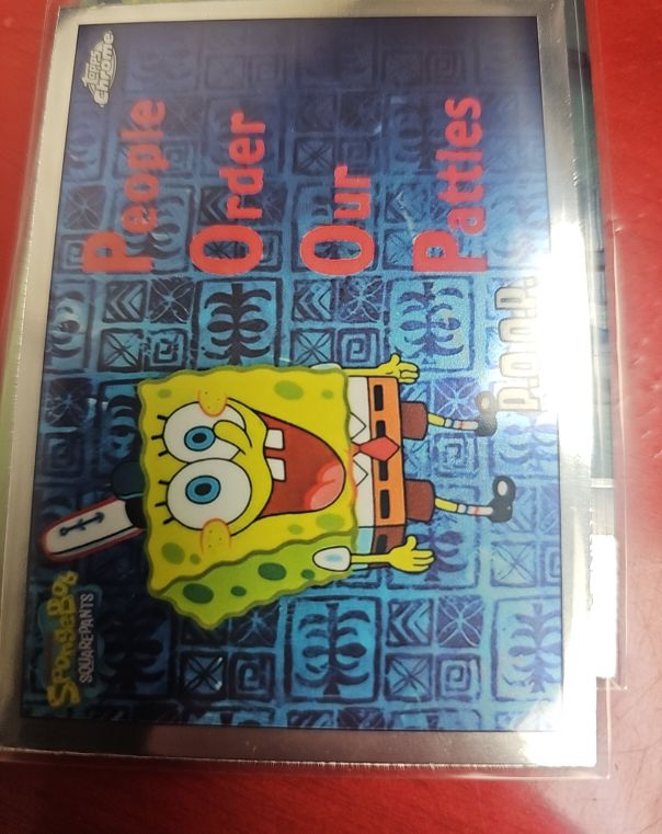 2025 Topps Chrome SpongeBob SquarePants #88 People Order Our Patties — front