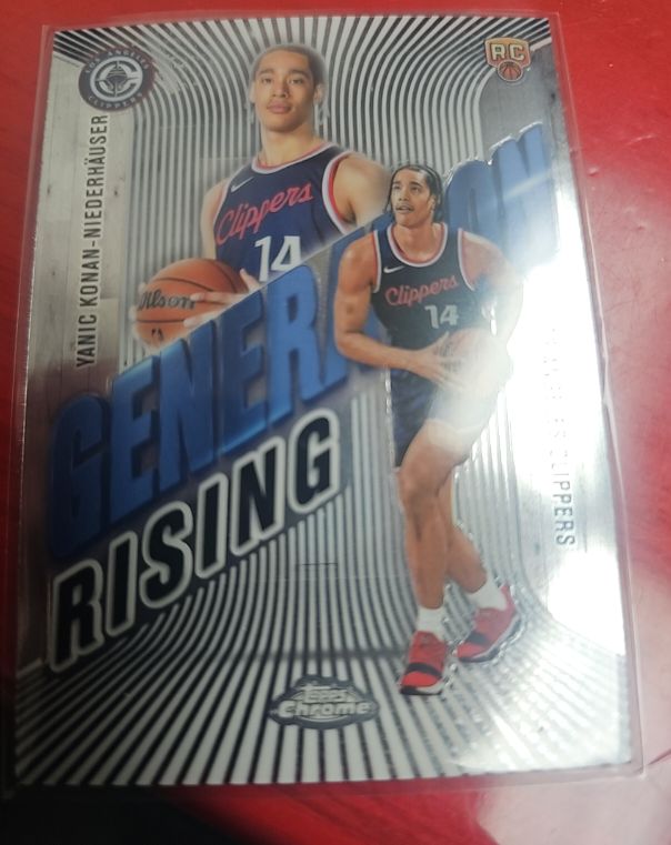 2025-26 Topps Chrome #GR-20 Yanic Konan-Niederhauser Generation Rising Rookie — front