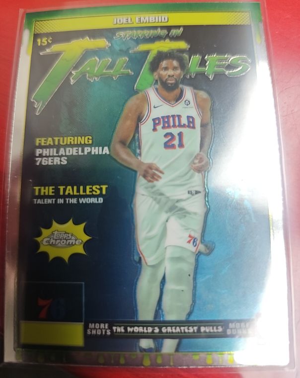 2025-26 Topps Chrome Tall Tales #TT-3 Joel Embiid — front