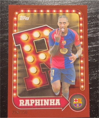 2025 Topps FC Barcelona #258 Raphinha — front