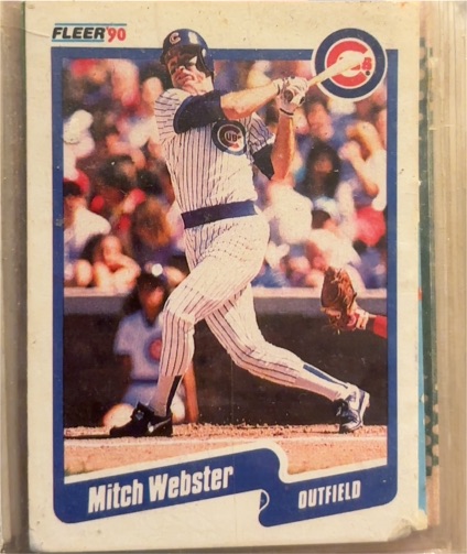 1990 Fleer #45 Mitch Webster — front