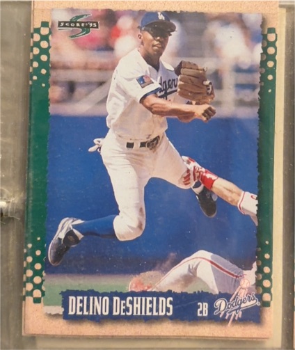 1995 Score #99 Delino DeShields — front