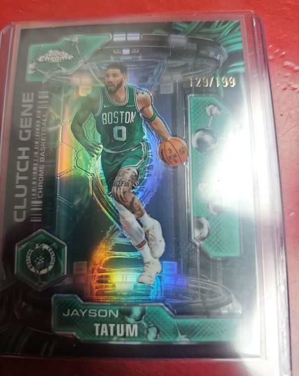 2025-26 Topps Chrome Clutch Gene #CG-3 Jayson Tatum — front