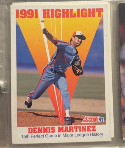 1992 Score #783 Dennis Martinez — front