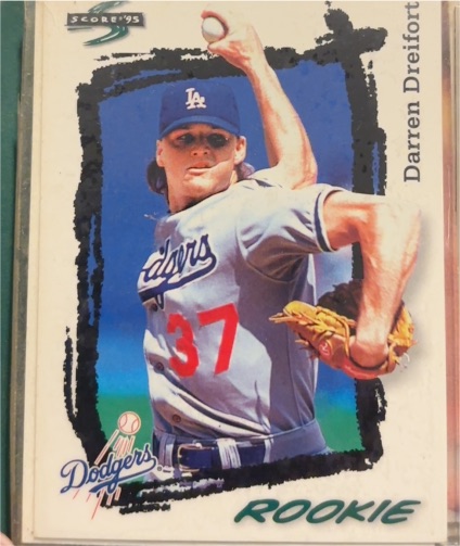 1995 Score #300 Darren Dreifort — front