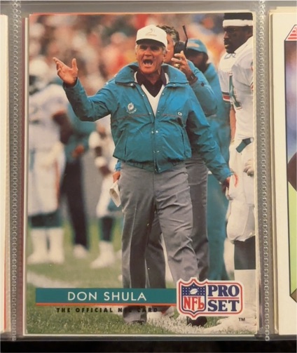 1992 Pro Set #234 Don Shula — front