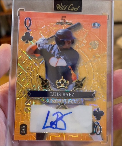 2024 Wild Card 5 Card Draw Stacked Deck #Q Luis Baez — front