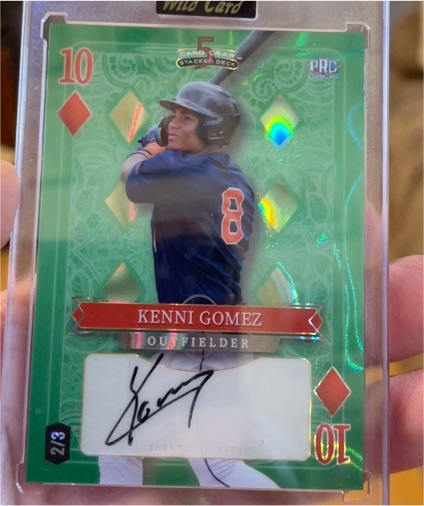 2024 Wild Card 5 Card Draw #10 Kenni Gomez — front